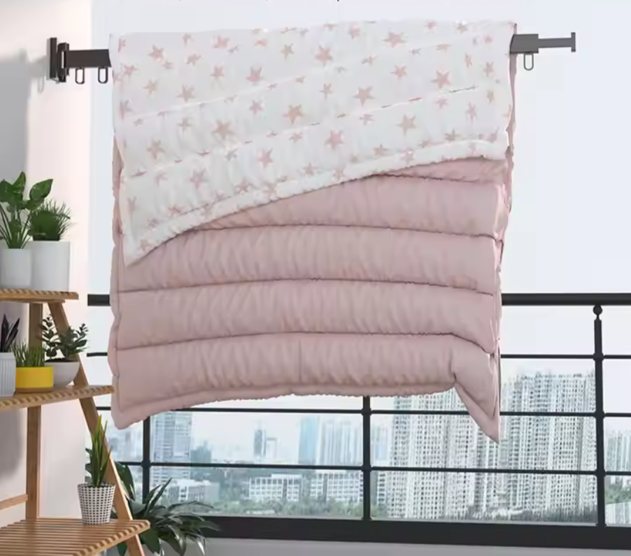 360 Wall mounting cloths rack