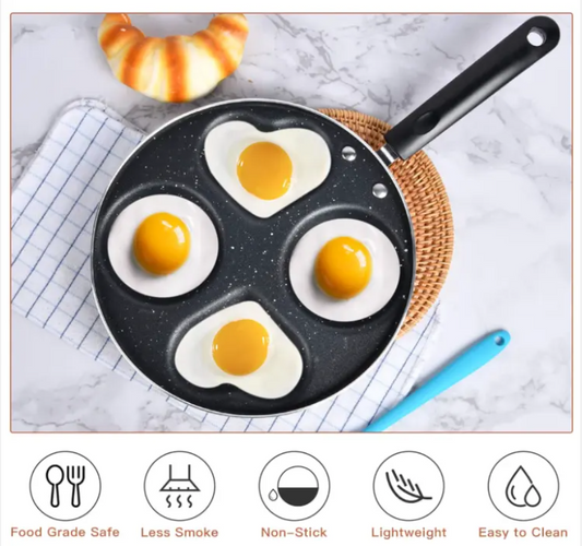 Heart & Circle Non-Stick Frying Pan