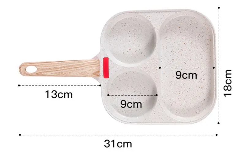 3-in-1 Non-stick frying pan