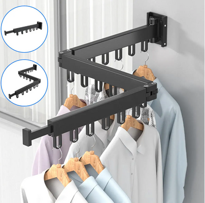 360 Wall mounting cloths rack